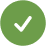 ícone verde de sucesso